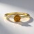 Anello in argento con Zircone Giallo
