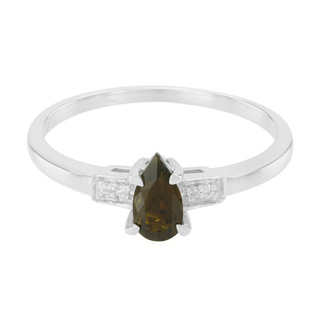 Kupfer-Turmalin-Silberring