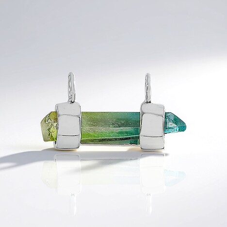 Ciondolo in argento con Quarzo Bicolore (MONOSONO COLLECTION)