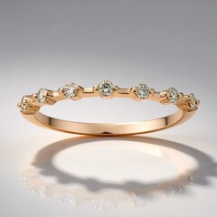 Anello in oro con Diamante Rose de France SI1 di Argyle (Annette)