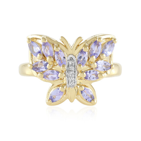 Zilveren ring met tanzanieten