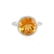 Oranger Quarz-Silberring (MONOSONO COLLECTION)