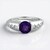 Anello in argento con Ametista Siberiana (de Melo Essence)