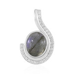 Zilveren hanger met een Blauwe Minary Labradoriet (KM by Juwelo)