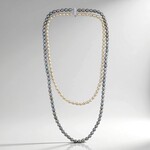 Collana in argento con Perla d'Acqua Dolce Bianca (TPC)