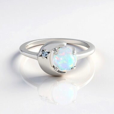 Welo-Opal-Silberring