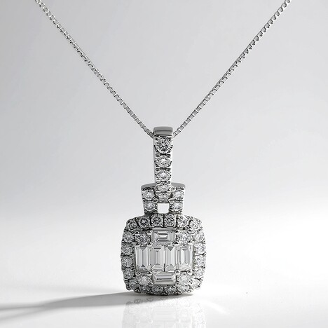 Collana in oro con Diamante SI1 (H) (CIRARI)