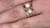 Zilveren ring met een Perzik zoetwater kweekparel (TPC)