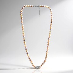 Collana in argento con Perla di Acqua Dolce (TPC)