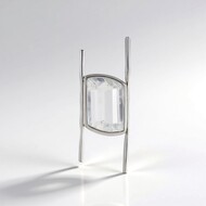Pendentif en argent et Quartz blanc (MONOSONO COLLECTION)