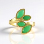 Chrysoprase Silver Ring (KM by Juwelo)