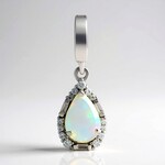 Pendentif en argent et Opale d'Australie
