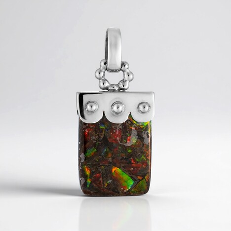 Ciondolo in argento con Ammolite