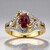 Bague en or et Tourmaline rose du Brésil  (Rifkind 1894 Collection)