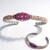 Bracelet en argent et Tourmaline rose du Brésil  (Gems en Vogue)