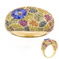 Anello in oro con Tanzanite AAA (de Melo)