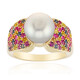 Gouden ring met een zilvere zuidzee parel (Michelle Albala)