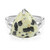Dalmatian Jasper Silver Ring