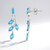 Orecchini in argento con Apatite Blu Neon