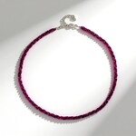 Collana in argento con Rubino Mozambico