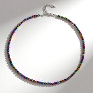 Collar en plata con Hematita mística