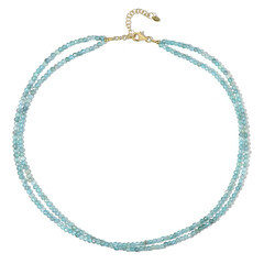 Collana in argento con Apatite Blu