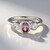 Anello in argento con Spinello Lavanda