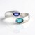 Anello in argento con Apatite Paraiba (KM by Juwelo)