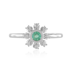 Anello in argento con Smeraldo Russo