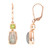 Boucles d'oreilles en argent et Labradorite verte de Maniry (KM by Juwelo)