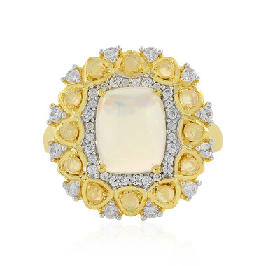 Bague en argent et Opale Welo