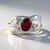 Anello in argento con Rubino del Madagascar (de Melo Essence)