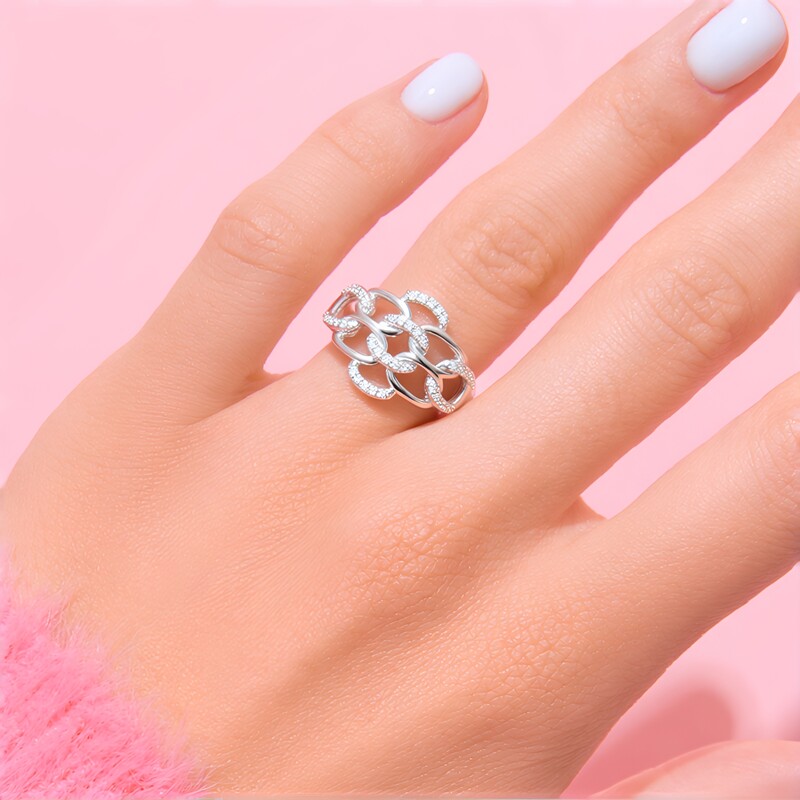 Anillo en plata con Zircón