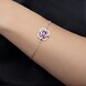 Lavendel-Amethyst-Silberarmband