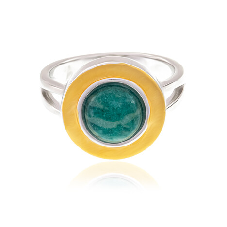 Amazonite Silver Ring (MONOSONO COLLECTION)
