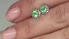 Pendientes en plata con Esmeralda de Colombia