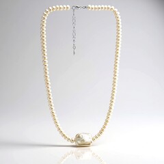 Collana in argento con Perla Keshi