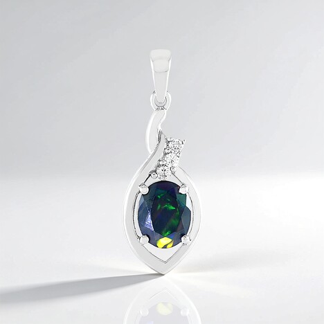 Pendentif en argent et Opale Mezezo