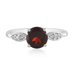 Bague en argent et Grenat du Mozambique