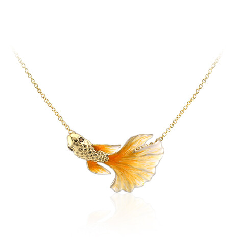 Collier en argent et Quartz fumé (TPC)