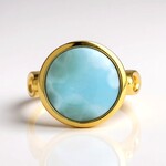 Anello in argento con Larimar
