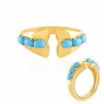 Bague en argent et Turquoise Sleeping Beauty (de Melo Essence)