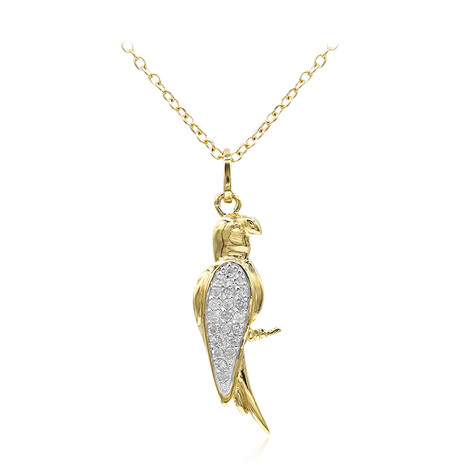 I3 (I) Diamant-Silberhalskette