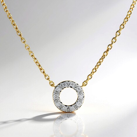 Collana in argento con Diamante VS1 (G) (Annette)
