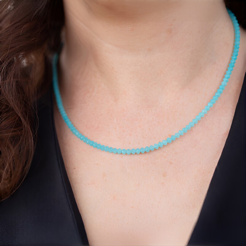 Collier en argent et Amazonite