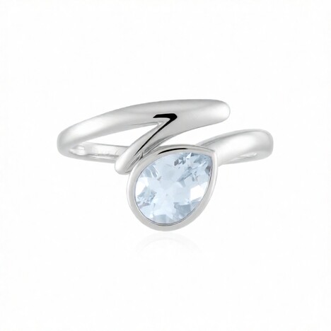 9K Brazilian Aquamarine Gold Ring (KM by Juwelo)