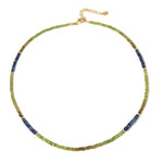 Edelstein-Silberhalskette