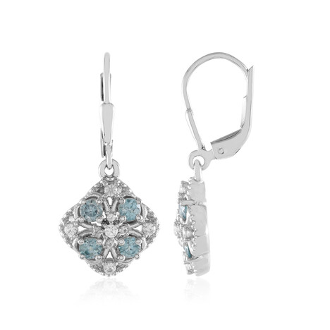 Pendientes en plata con Zircón de Ratanak Kirí