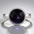 Anello in argento con Granato Stellato