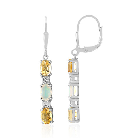 Citrine Silver Earrings